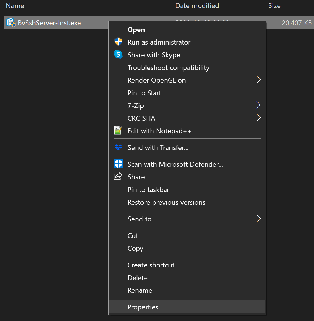 Verifying installer signatures | Bitvise